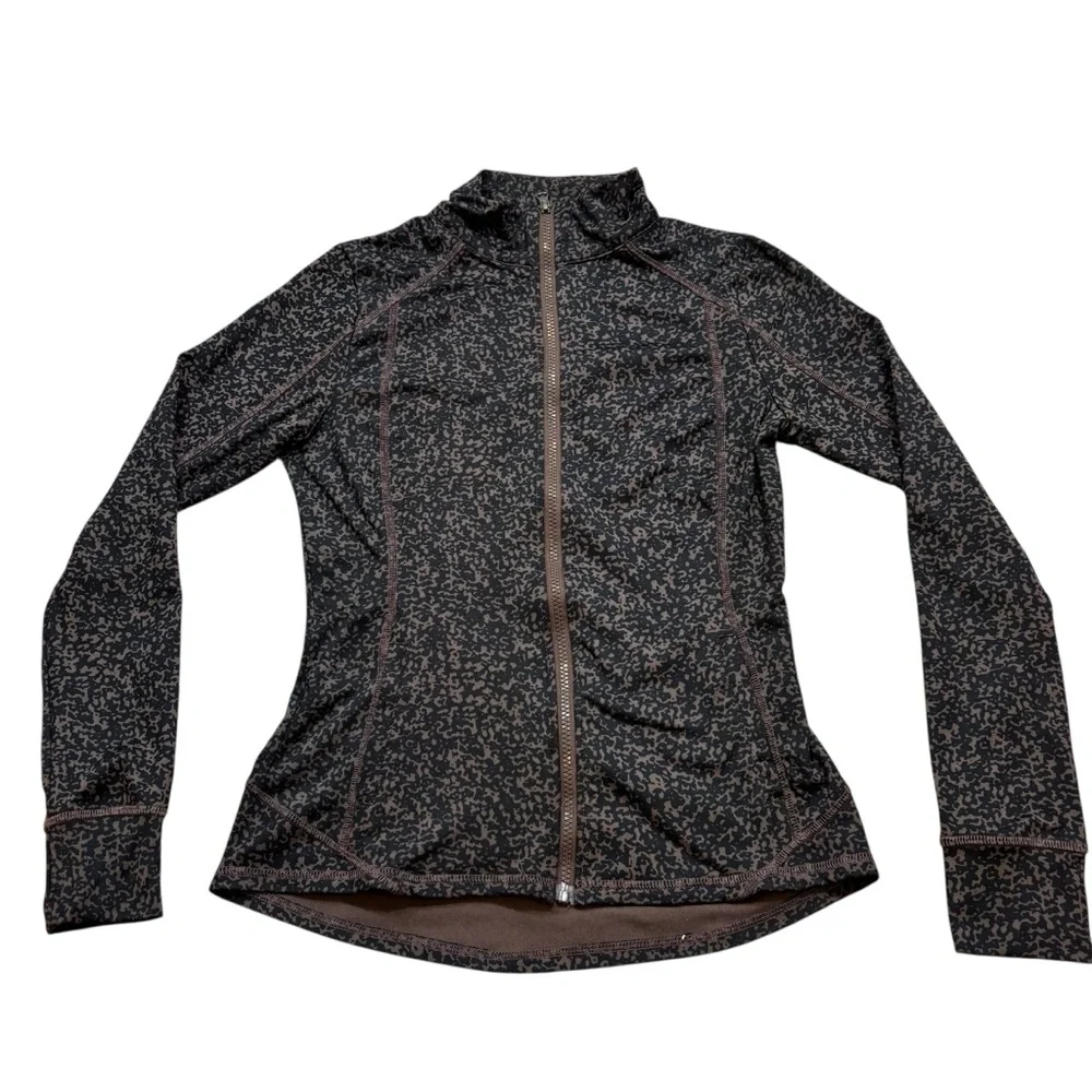 Ladies‎ X by Gottex Brand Brown and Black Zipper Closure Jacket Size Medium